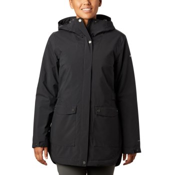 Columbia Ženske Jakne - Here and There Insulated Trench Crne | OXYB-06318